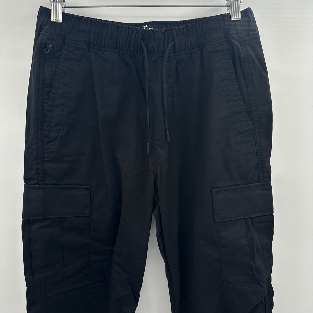 Hollister California Parachute Pant Epic Flex Black Cargo Joggers Mens XS Preppy